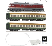 Roco 5110018 - H0 - Digital Start Set Personenzug Diesellok BR 132 mit GEOLINE, DR, Ep. V - mit Z21 App